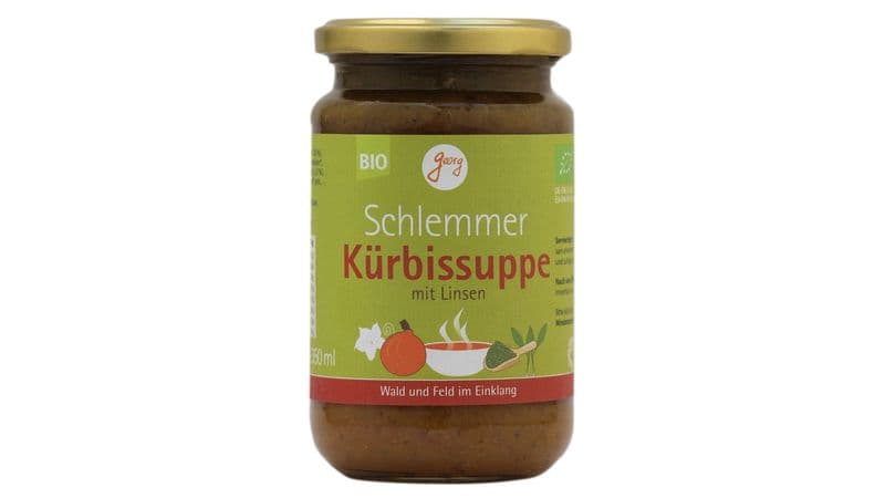 Bio Schlemmer Kürbissuppe mit Linsen