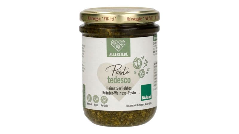 ALLERLIEBE Kräuter-Walnuss Pesto 175g