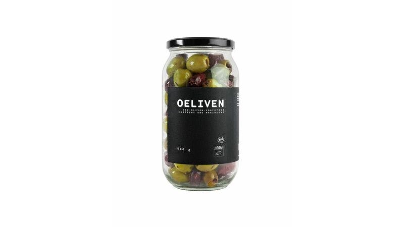 OELIVEN - biozertifizierte Grüne Oliven und Kalamata-Oliven. Veredelt mit Olivenöl , Meersalz, Oregano, Thymian, Rosmarin