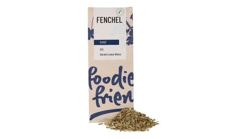 BIO Fenchel ganz in einer kompostierbaren Tüte 