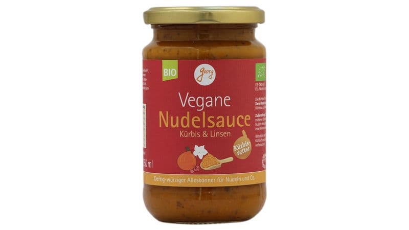 Vegane Nudelsauce mit Kürbis & Linsen Bio würziger Alleskönner 