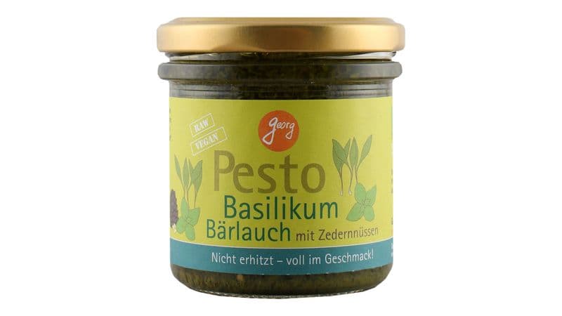 Pesto Basilikum mit Wildbärlauch Nicht erhitzt - voll im Geschmack Bio